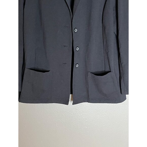 Cathy Daniels Womens Black Blazer Jacket L Polyester/Rayon/Spandex - Picture 2 of 6